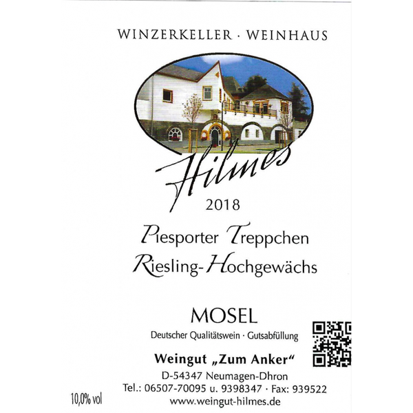 2018er Piesporter Treppchen 0,75 l Weingut Hilmes
