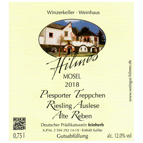 2018er Piesporter Treppchen 0,75 l Weingut Hilmes